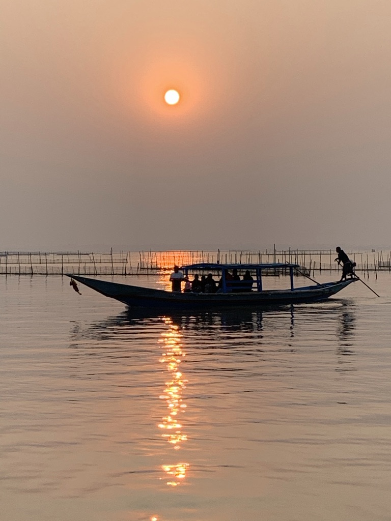 Chilika hazy sunrise