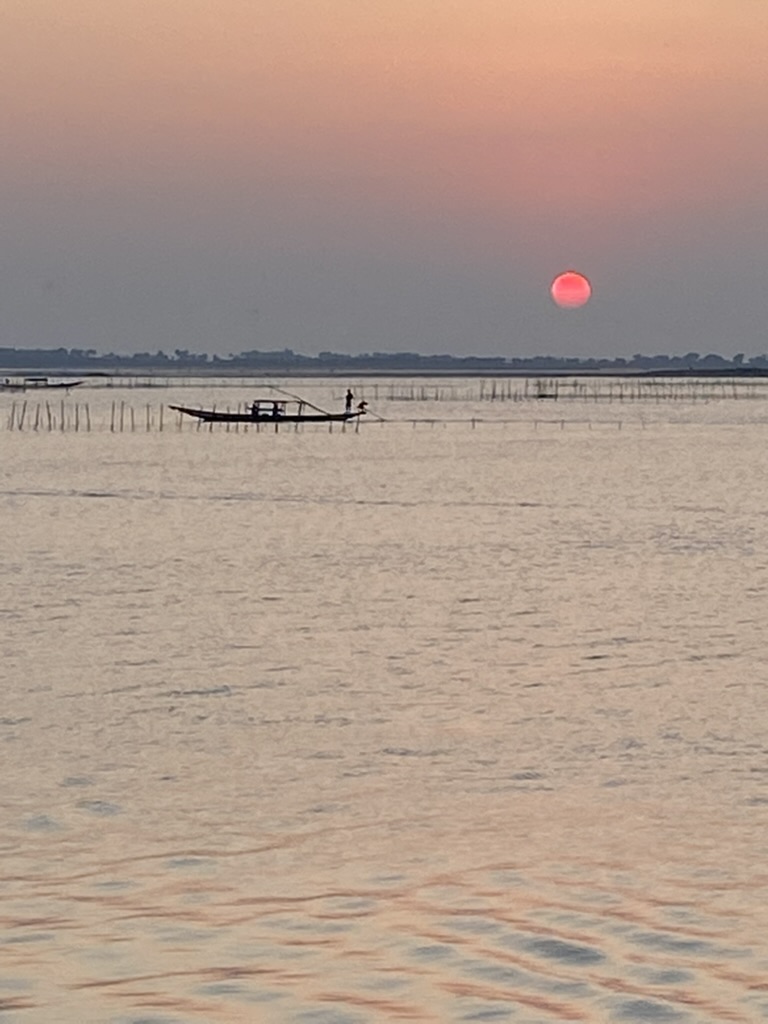 Chilika crimson sunrise
